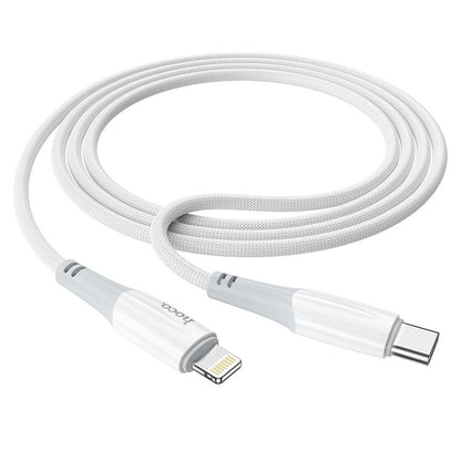 USB-C - Lightning HOCO X70 adat- és töltőkábel, 20W, 1m, Fehér