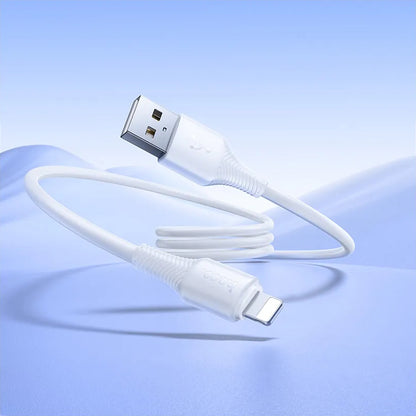 USB-C - Lightning HOCO X120 adat- és töltőkábel, 20W, 1m, Fehér