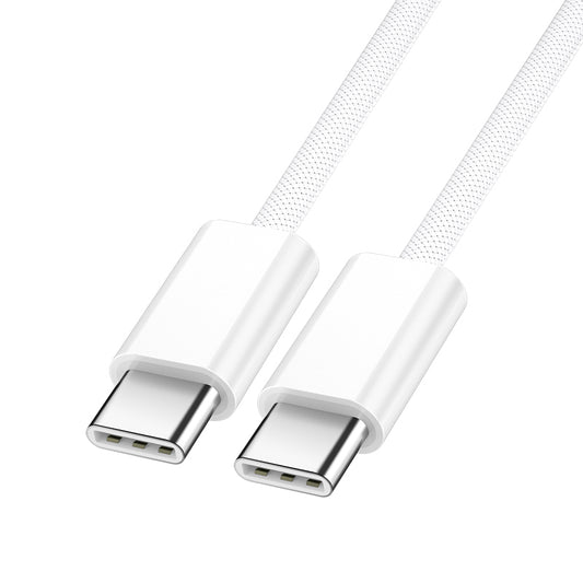 USB-C - USB-C adat- és töltőkábel BWOO BO-X284, 60W, 2m, Fehér