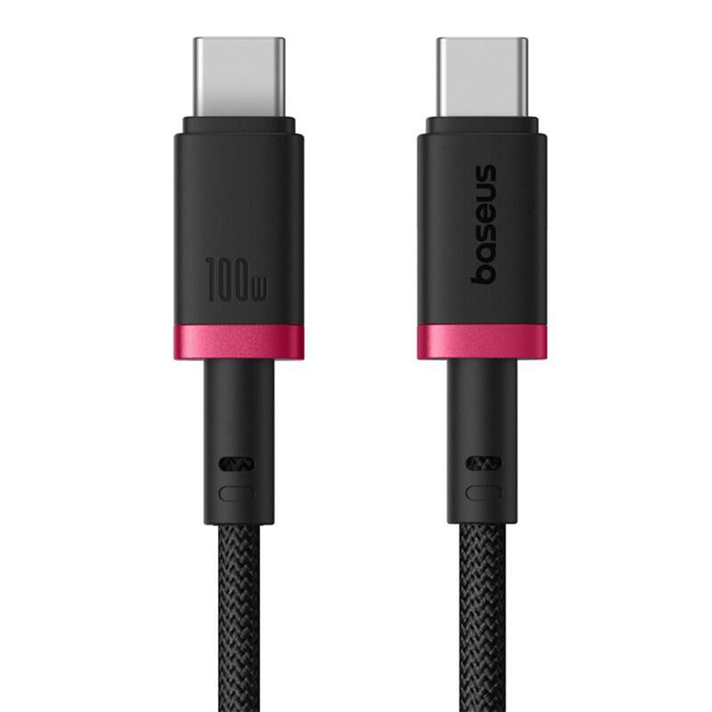 USB-C - USB-C Baseus Dura Series adat- és töltőkábel, 100W, 1m, Piros P10377803U01-01