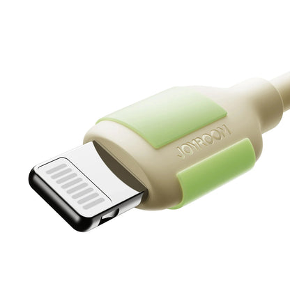 USB-C - Lightning Joyroom S-A53 adat- és töltőkábel, 30W, 2m, Bézs