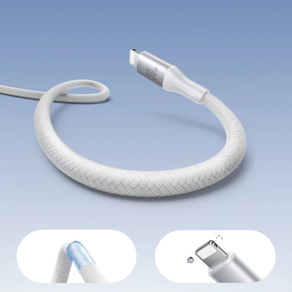 USB-C - Lightning Joyroom S-A28 Flash adat- és töltőkábel, 30W, 2m, Fehér