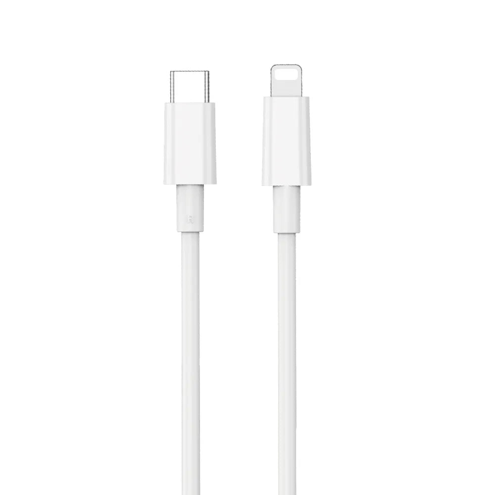 USB-C - Lightning WiWu Wi-C008 adat- és töltőkábel, 30W, 1.2m, Fehér