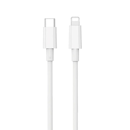 USB-C - Lightning WiWu Wi-C008 adat- és töltőkábel, 30W, 1.2m, Fehér