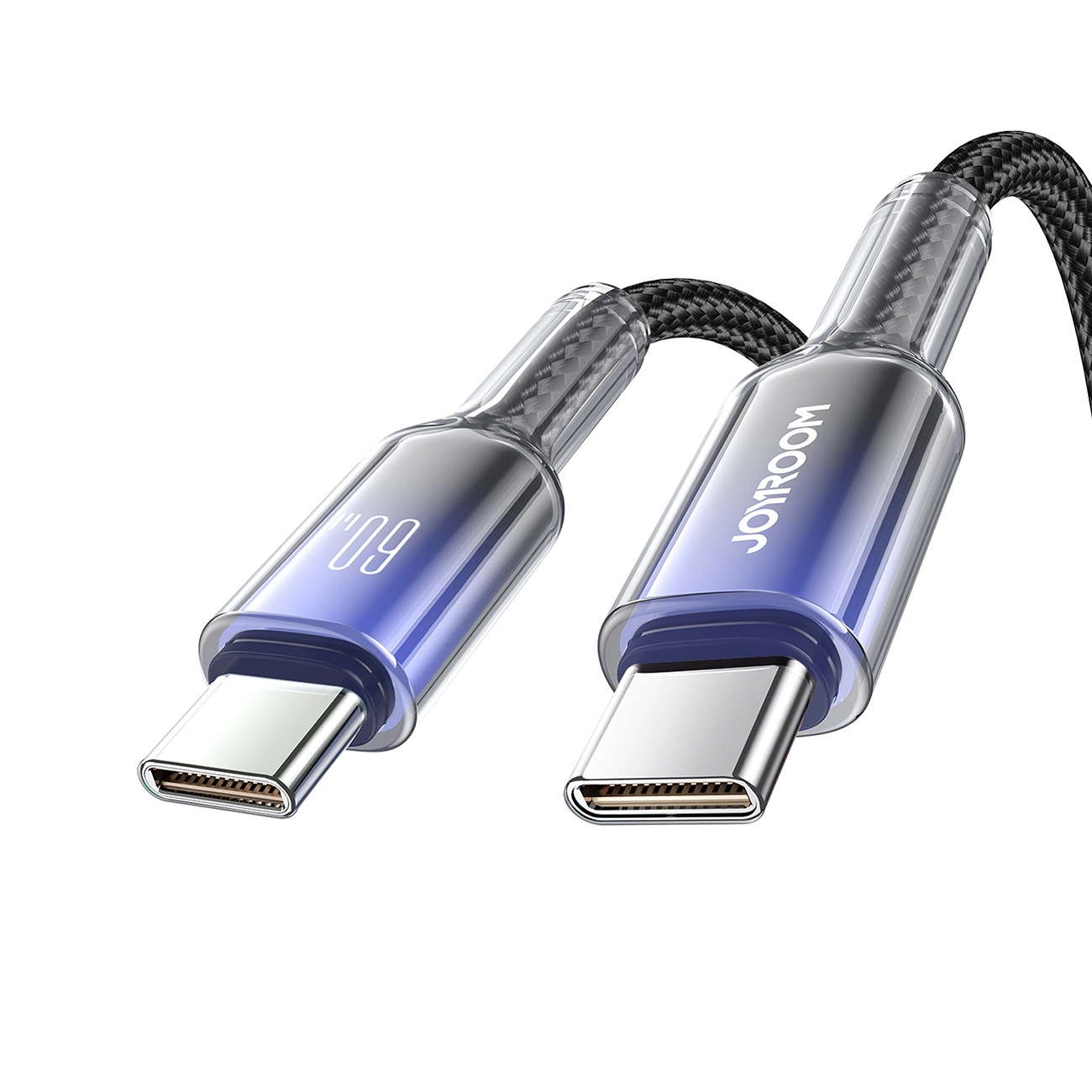 USB-C - USB-C adat- és töltőkábel Joyroom S-A42, 60W, 1.2m, Fekete