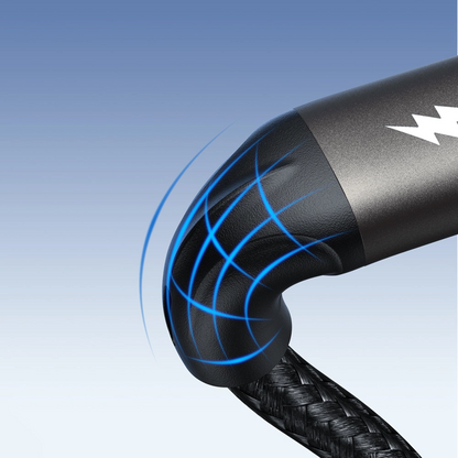 USB-A - USB-C Joyroom S-A25 Light-Speed adat- és töltőkábel, 100W, 1.2m, Fekete