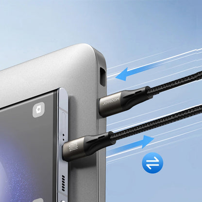 USB-C - USB-C adatkábel és töltő Joyroom S-A25 Light-Speed, 100W, 1.2m, Fekete