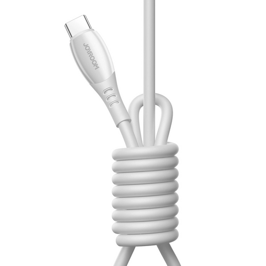 USB-C - USB-C adat- és töltőkábel Joyroom S-A59 Vibrant, 60W, 1.2m, Fehér