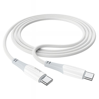 USB-C - USB-C HOCO X70 adat- és töltőkábel, 60W, 1m, Fehér