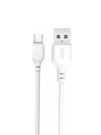 USB-A - microUSB adatkábel és töltőkábel XO Design NB103, 18W, 2m, Fehér