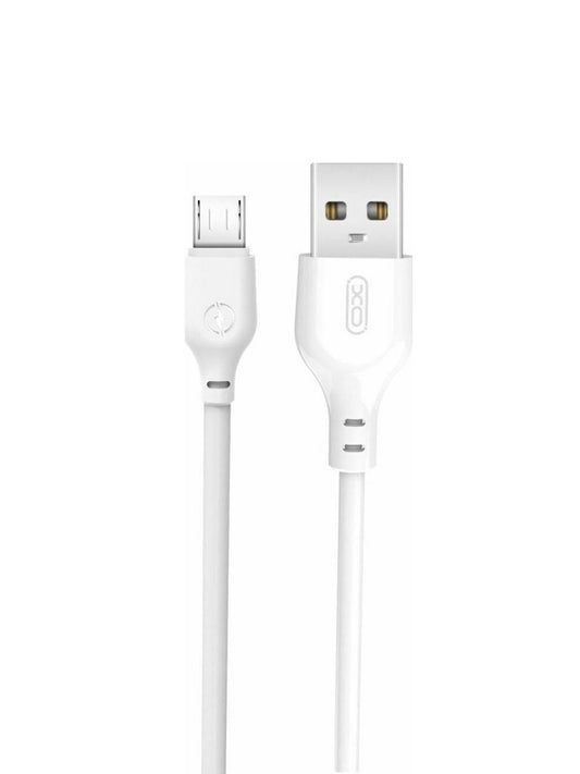 USB-A - microUSB adatkábel és töltőkábel XO Design NB103, 18W, 2m, Fehér