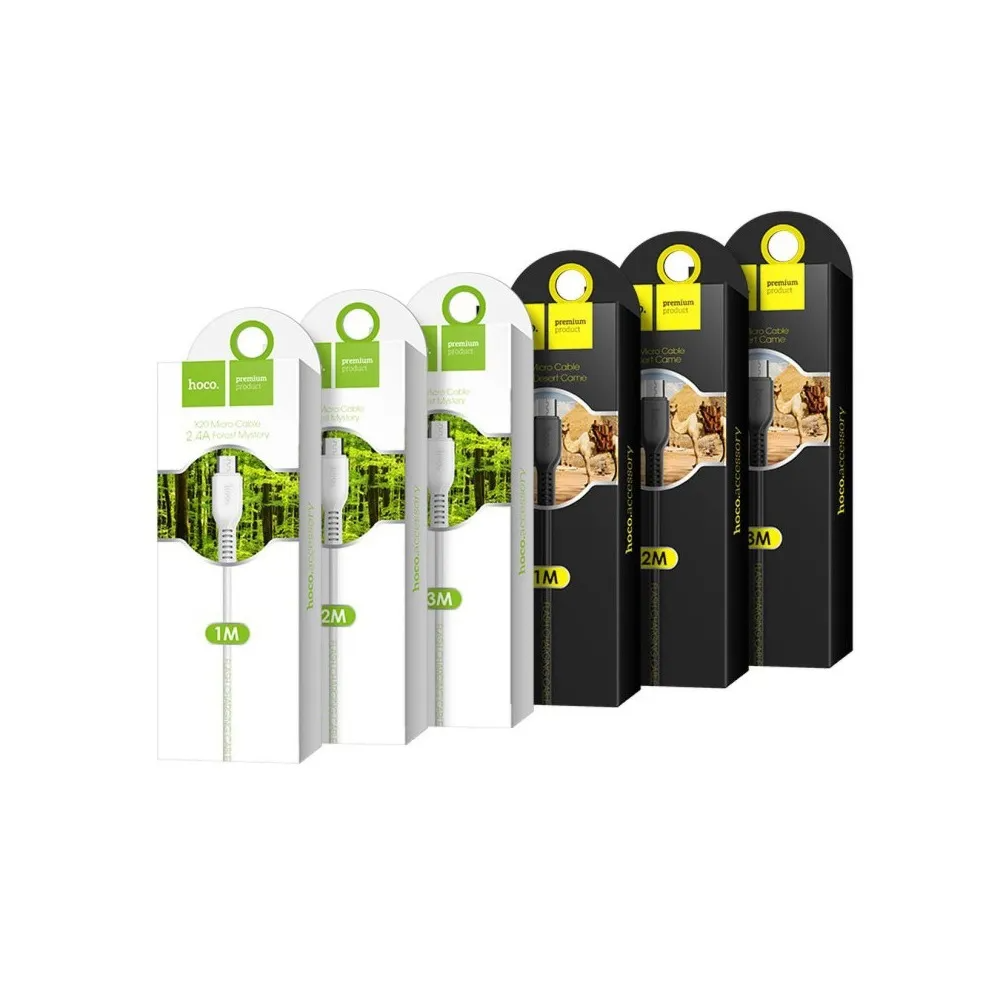 USB-A - USB-C HOCO Flash X20 adat- és töltőkábel, 18W, 2m, Fekete
