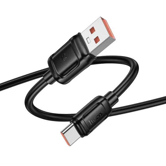 USB-A - USB-C adat- és töltőkábel HOCO X115, 100W, 1m, fekete