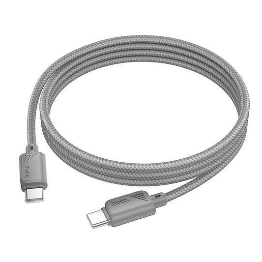USB-C adat- és töltőkábel - USB-C HOCO X113, 60W, 1m, Szürke