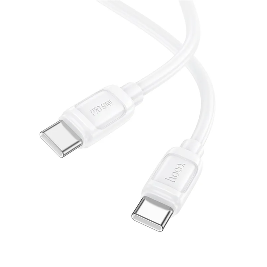 USB-C adat- és töltőkábel - USB-C HOCO X115, 240W, 1m, Fehér