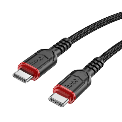 USB-C adat- és töltőkábel - USB-C HOCO X59 Victory, 60W, 3m, Fekete