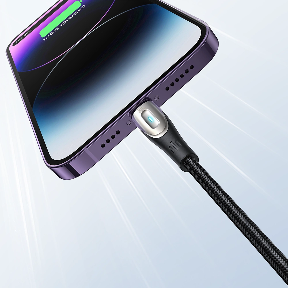 USB-A - Lightning adat- és töltőkábel Joyroom SA31-AL3, 18W, 1,2m, fekete