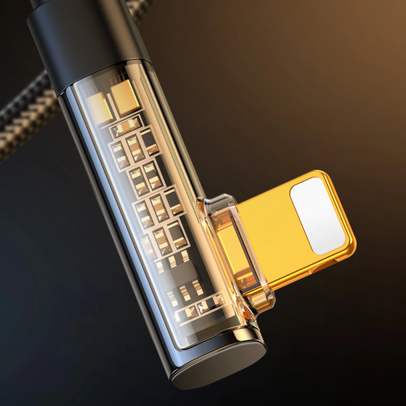 USB-A - Lightning adat- és töltőkábel Joyroom S-UL012A6 Angled, 18W, 1,2m, fekete