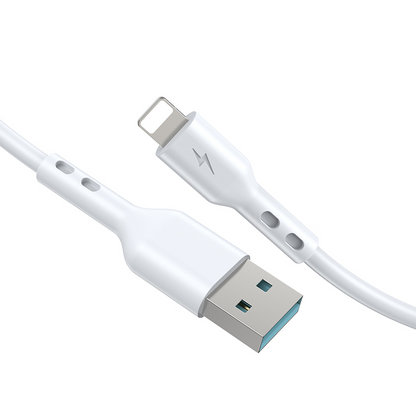 USB-A - Lightning adat- és töltőkábel BWOO BO-X172L-2M, 15W, 2m, fehér