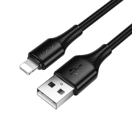 USB-A - Lightning adat- és töltőkábel HOCO X120, 18W, 1m, fekete