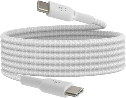 USB-C adat- és töltőkábel - USB-C Belkin BoostCharge Pro, 60W, 2m, Fehér CAB004bt2MWH