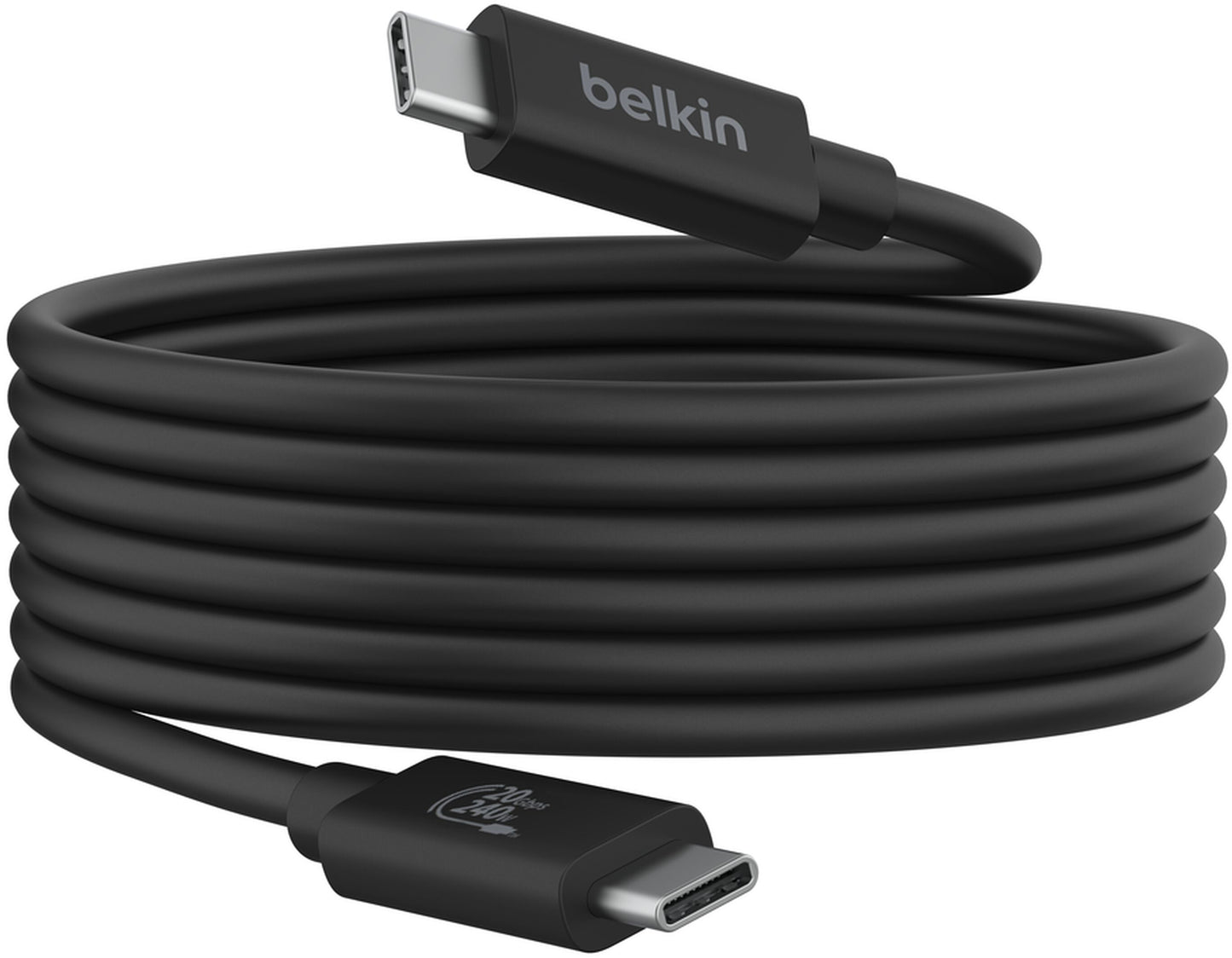 USB-C adat- és töltőkábel - USB-C Belkin Connect, 240W, 2m, fekete INZ004bt2MBK