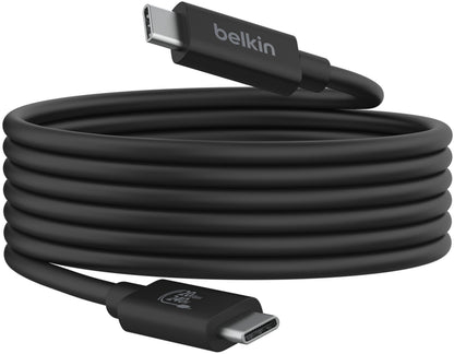 USB-C adat- és töltőkábel - USB-C Belkin Connect, 240W, 2m, fekete INZ004bt2MBK