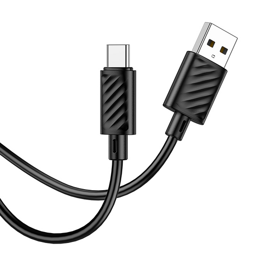 USB-A - USB-C adat- és töltőkábel HOCO X88, 18W, 2m, fekete