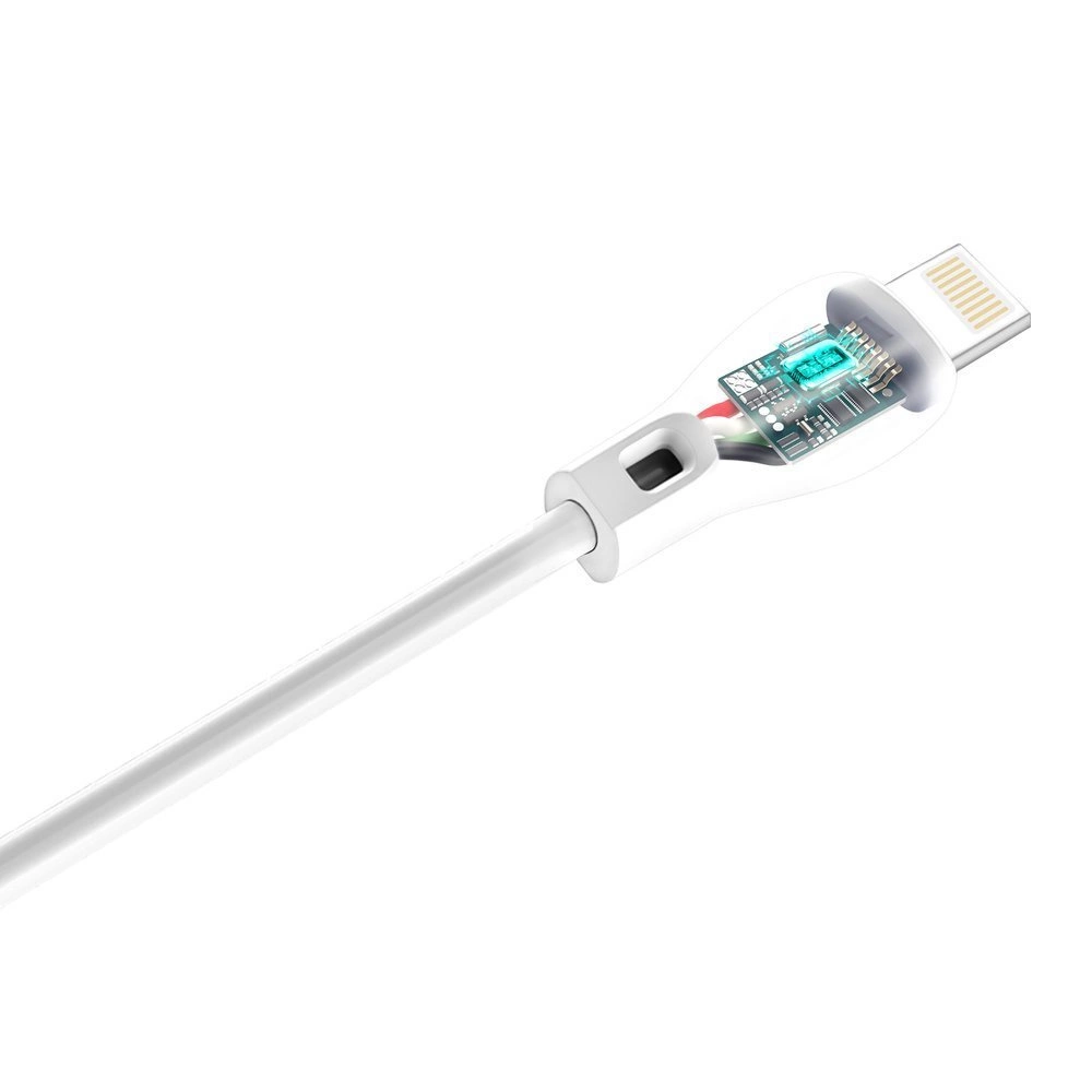 USB-A - Lightning Dudao L4L adat- és töltőkábel, 18W, 1m, fehér