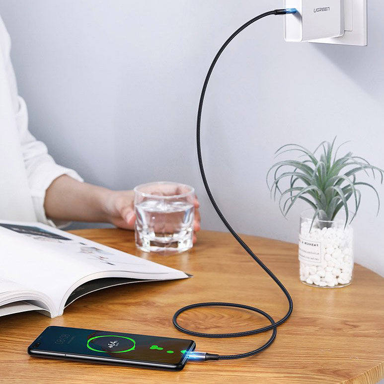 USB-C - USB-C UGREEN US316 adat- és töltőkábel, 100W, 2m, szürke
