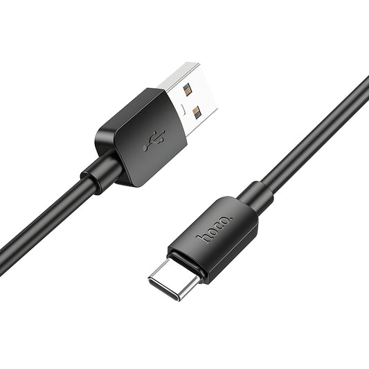 USB-A - USB-C HOCO X96 adat- és töltőkábel, 27W, 1m, Fekete