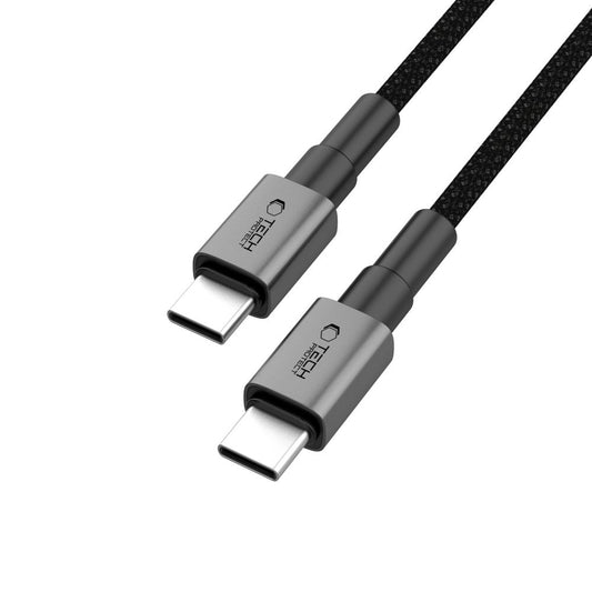 USB-C - USB-C Tech-Protect Ultraboost DNA adat- és töltőkábel, 60W, 0,5m, szürke