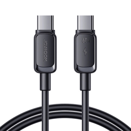 USB-C - USB-C adat- és töltőkábel Joyroom A14, 60W, 1.2m, Fekete