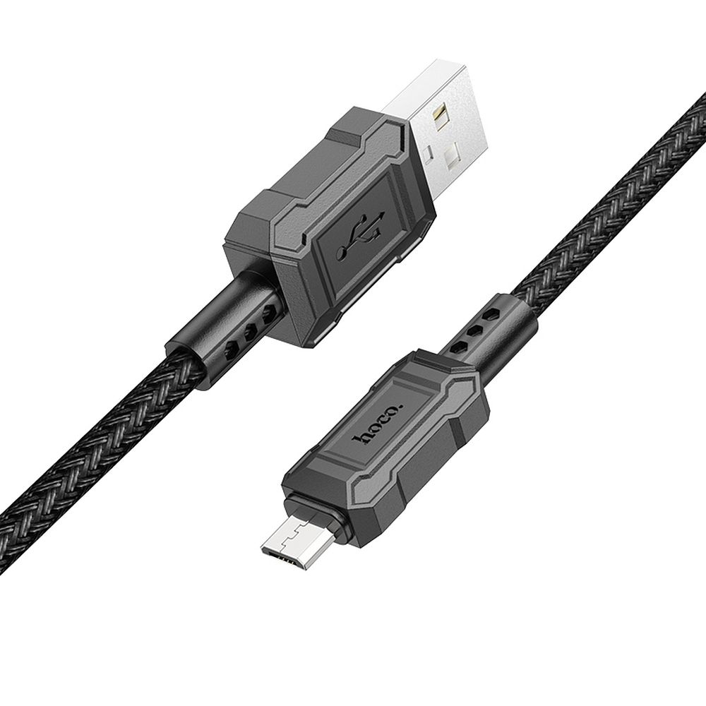 USB-A - microUSB adat- és töltőkábel HOCO Leader X94, 18W, 1m, Fekete