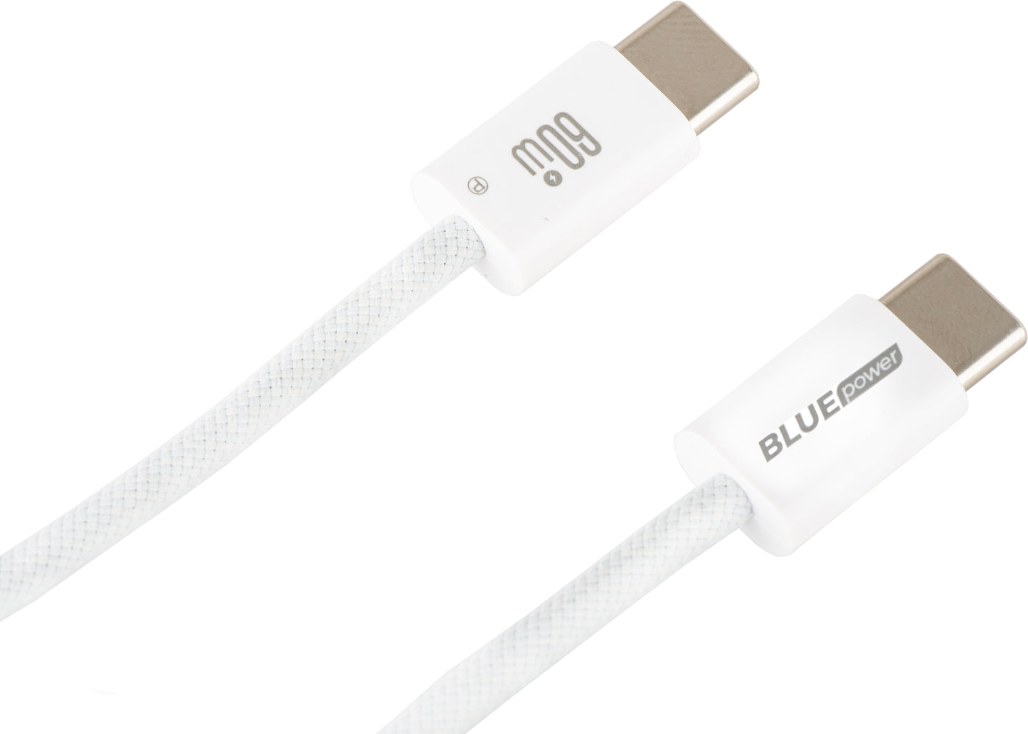 USB-C - USB-C adat- és töltőkábel Blue Power NB-Q273, 60W, 1m, Fehér