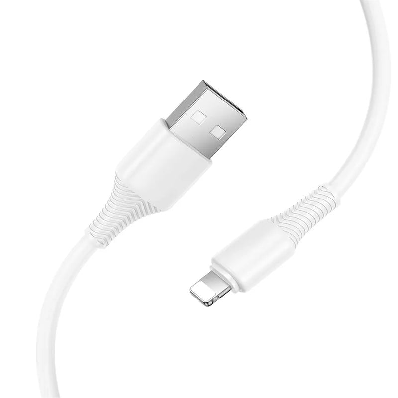 USB-C - Lightning HOCO X120 adat- és töltőkábel, 20W, 1m, Fehér