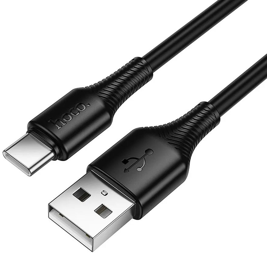 USB-A - USB-C HOCO X120 adat- és töltőkábel, 60W, 1m, Fekete