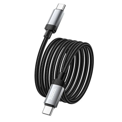 USB-C - USB-C HOCO X117 adat- és töltőkábel, 60W, 1m, Fekete