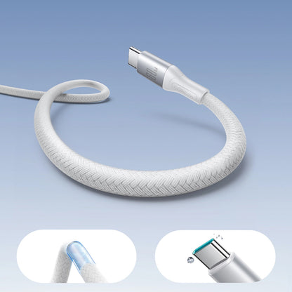 USB-C - USB-C adat- és töltőkábel Joyroom S-A28 Flash, 60W, 1m, Fehér