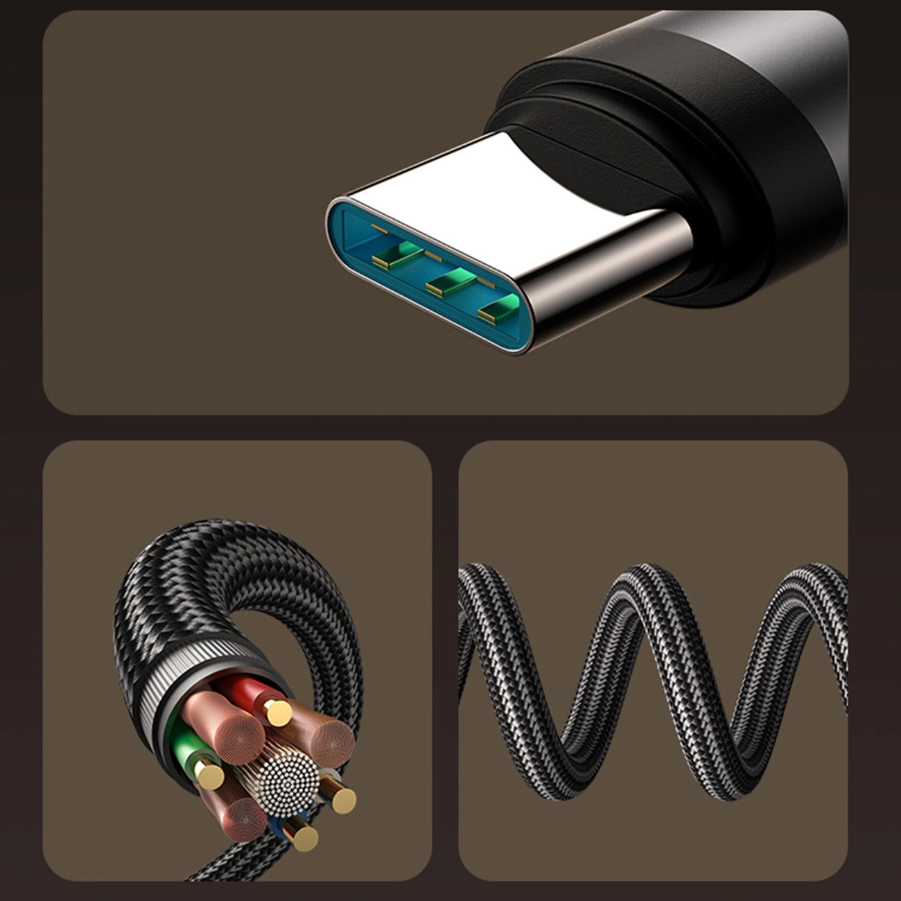 USB-C - USB-C adat- és töltőkábel Joyroom S-A56 EnjoyX Angled, 60W, 1.2m, Fekete