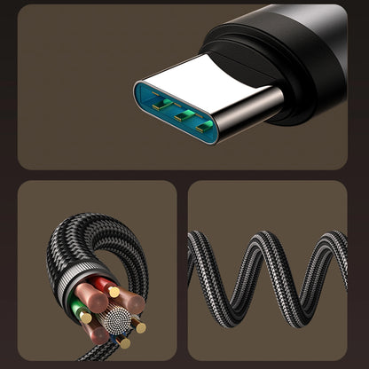 USB-C - USB-C adat- és töltőkábel Joyroom S-A56 EnjoyX Angled, 60W, 1.2m, Fekete