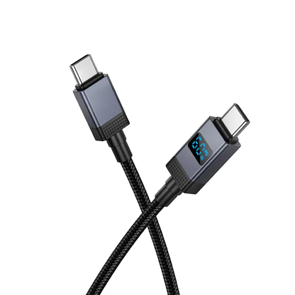USB-C - USB-C HOCO X118 Display adat- és töltőkábel, 60W, 1m, Fekete