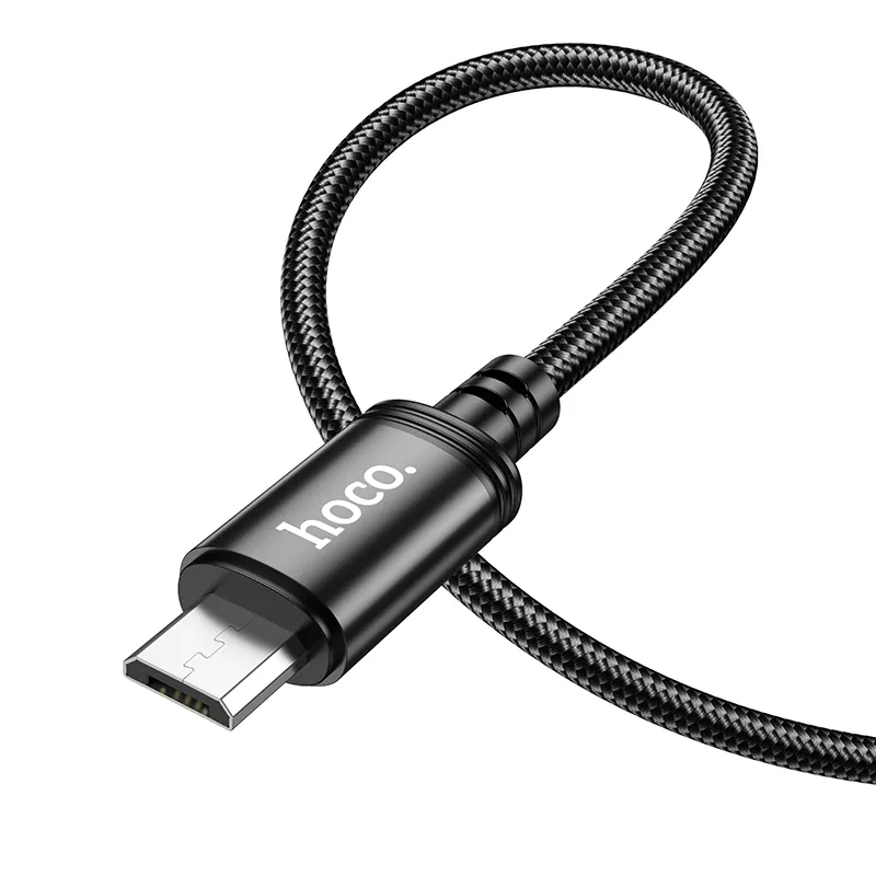 USB-A - microUSB adat- és töltőkábel HOCO X89, 18W, 1m, Fekete