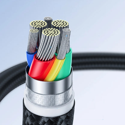 USB-C - USB-C Joyroom S-A11 adat- és töltőkábel, 60W, 0,25m, Fekete