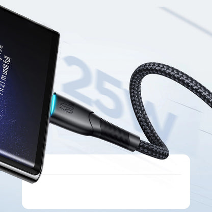 USB-C - USB-C adat- és töltőkábel Joyroom S-A32, 60W, 1m, Fekete