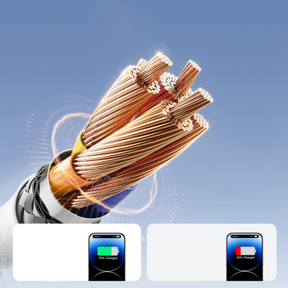 USB-A - Lightning Joyroom S-A28 Flash adat- és töltőkábel, 18W, 1m, Fehér