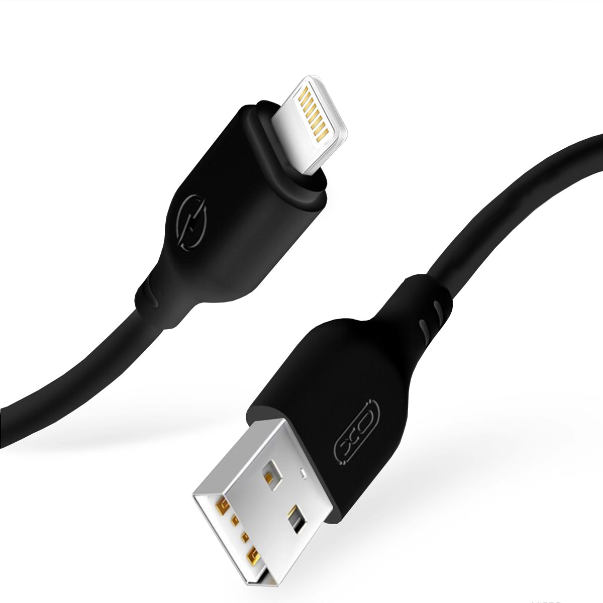 USB-A - Lightning XO Design NB103 adat- és töltőkábel, 18W, 2m, Fekete
