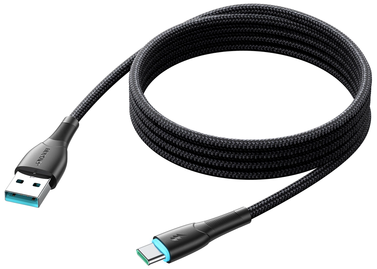 USB-A - USB-C Joyroom S-A32 adat- és töltőkábel, 18W, 1m, Fekete