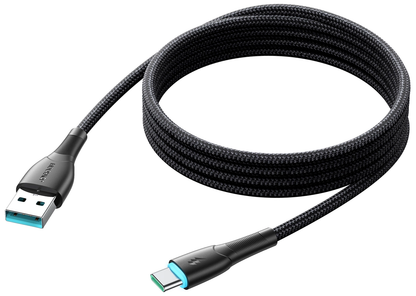 USB-A - USB-C Joyroom S-A32 adat- és töltőkábel, 18W, 1m, Fekete