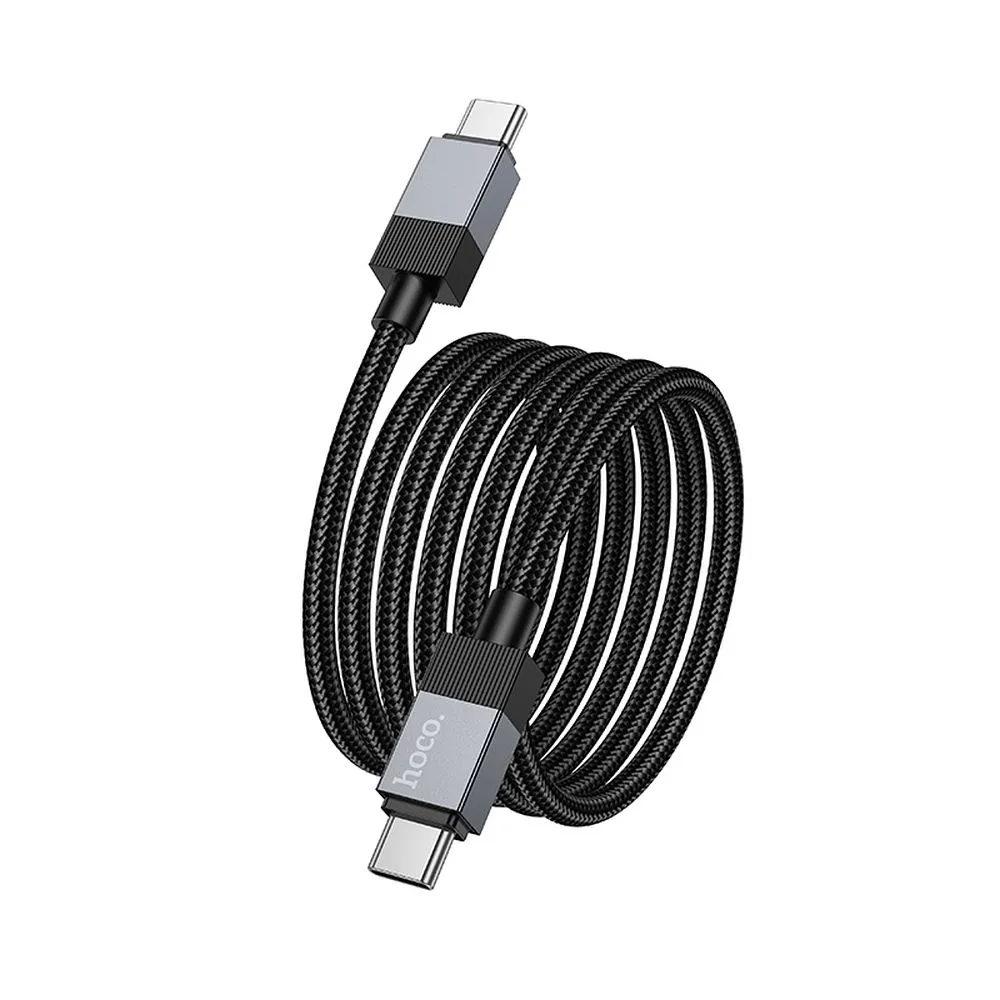 USB-C adat- és töltőkábel - USB-C HOCO X110, 60W, 1m, Fekete